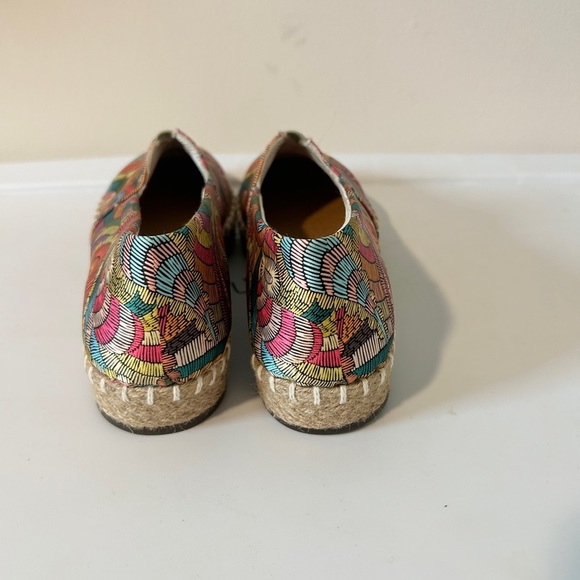 Marie Lala Multicolor Vibrant Slip-On Platform Espadrilles Shoes - Picture 5 of 6